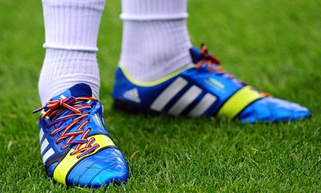 Joey Barton's rainbow bootlaces.