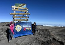 MERKUR sun shines over the roof of Africa